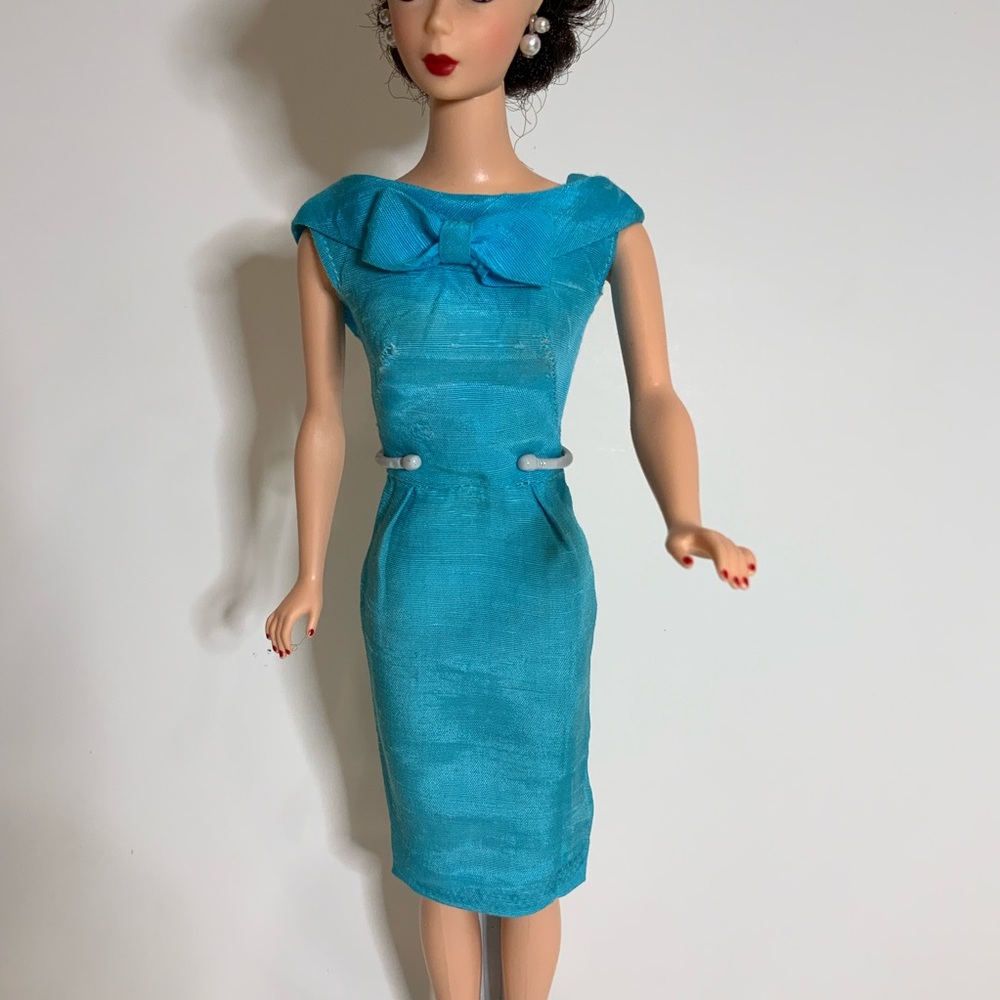 Barbie VINTAGE Silk Sheath (1962-1963) BLUE